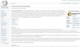 
							         Connections Academy - Wikipedia								  
							    