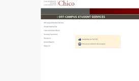 
							         Connections List – Off-Campus Student Services – CSU, Chico								  
							    