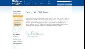 
							         Connections Portal | Webster University								  
							    