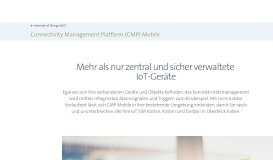 
							         Connectivity Management Platform (CMP) Mobile - Swisscom								  
							    