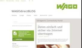 
							         Connectivity Portal Archive - WAGOdirectBLOG								  
							    