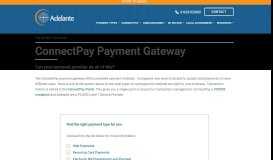 
							         ConnectPay Credit and Debit Card Payment Gateway | Adelante								  
							    
