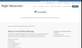 
							         ConnectWise Manage - Right Networks								  
							    
