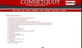 
							         Connetquot Central School District Parent Resources | Parent ...								  
							    