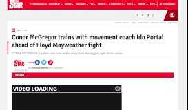 
							         Conor McGregor trains with movement coach Ido Portal ... - Daily Star								  
							    