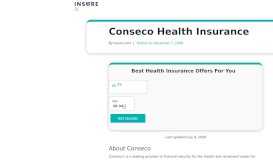 
							         Conseco Health Insurance - Insure.com								  
							    