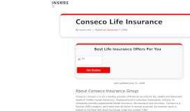 
							         Conseco Life Insurance Company at Insure.com								  
							    