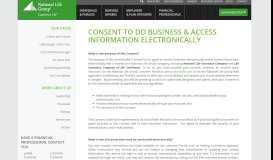 
							         consent to do business & access information ... - National Life Group								  
							    