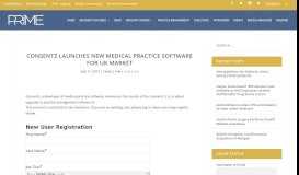 
							         Consentz launches new medical practice software for UK market								  
							    