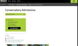
							         Conservatory Admissions | Oberlin College and Conservatory								  
							    