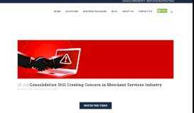 
							         Consolidation Is Creating Concern in the Merchant Services Industry								  
							    
