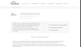 
							         Consolidation Plus | Freedom Financial Network								  
							    