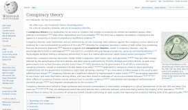 
							         Conspiracy theory - Wikipedia								  
							    