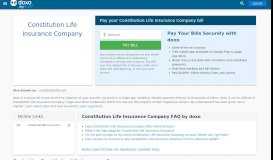 
							         Constitution Life Insurance Company | Pay Your Bill Online ...								  
							    