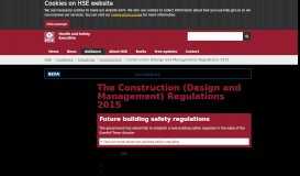 
							         Construction - Construction Design and Management Regulations 2015								  
							    