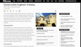 
							         Construction Engineer Training | Chron.com								  
							    