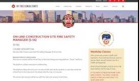 
							         Construction Site Fire Safety Manager – NY Fire Consultants Inc.								  
							    