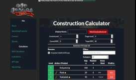 
							         Construction Skill Calculator Old School RuneScape - OldSchool.tools								  
							    