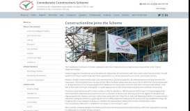 
							         Constructionline joins the Scheme | ccscheme								  
							    