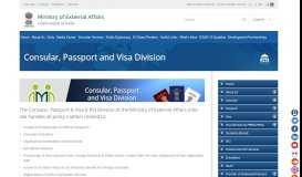 
							         Consular, Passport and Visa Division | MEA								  
							    