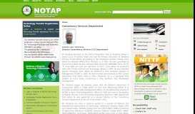 
							         Consultancy Services Department | NOTAP								  
							    