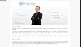 
							         Consultants - UN Careers - the United Nations								  
							    