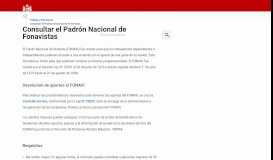 
							         Consultar el Padrón Nacional de Fonavistas | Gobierno del Perú								  
							    