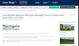 
							         Consultation opens for Harrogate Borough Council's publication draft ...								  
							    