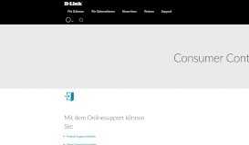 
							         Consumer Contact | D-Link Deutschland								  
							    