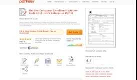 
							         Consumer Enrollment (Action Code L01) - HHS Enterprise Portal								  
							    