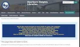
							         Consumer Health Information Portal — Dearborn Heights Libraries								  
							    