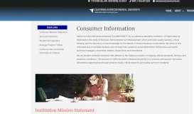
							         Consumer Information - California Intercontinental University								  
							    