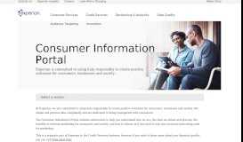 
							         Consumer Information Portal – Experian								  
							    