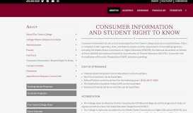 
							         Consumer Information / Student Right To Know | Five Towns College								  
							    