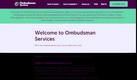 
							         Consumer Ombudsman Redirect | Ombudsman Services								  
							    