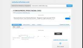 
							         consumers.midcindia.org at WI. MIDC | LOGIN - Website Informer								  
							    