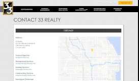 
							         Contact 33 Realty | Chicago Real Estate Service								  
							    
