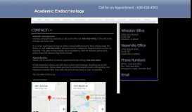 
							         Contact - Academic Endocrinology								  
							    
