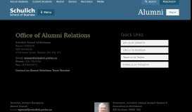 
							         Contact Alumni Relations | Schulich School of Business								  
							    