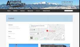 
							         Contact – Arthritis Associates & Osteoporosis of Colorado Springs								  
							    