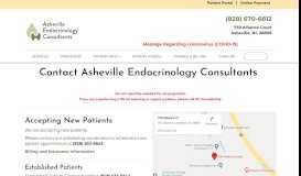 
							         Contact Asheville Endocrinology Consultants - Asheville ...								  
							    