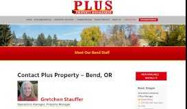 
							         Contact Bend | PLUS Property Management								  
							    