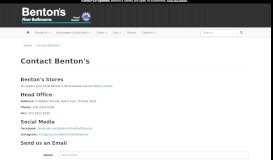 
							         Contact Benton's - Benton's Finer Bathrooms | Contact								  
							    