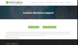 
							         Contact Bioclinica Support | Bioclinica								  
							    