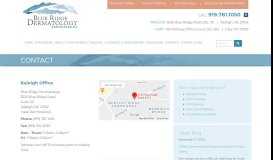 
							         Contact | Blue Ridge Dermatology Associates, PA : Blue Ridge ...								  
							    