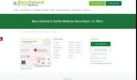 
							         Contact | Boca General & Family Medicine								  
							    