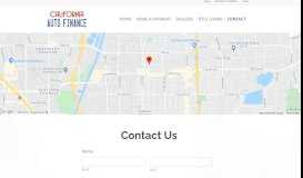 
							         Contact - California Auto Finance								  
							    