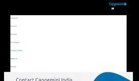 
							         Contact Capgemini India								  
							    