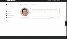 
							         Contact - Carbonite Support								  
							    