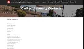 
							         Contact Caritas University								  
							    